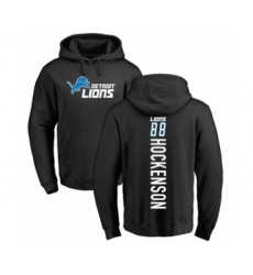 Football Detroit Lions #88 T.J. Hockenson Black Backer Pullover Hoodie