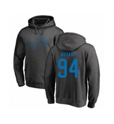 Football Detroit Lions #94 Austin Bryant Ash One Color Pullover Hoodie