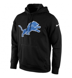 NFL Men's Detroit Lions Nike Black KO Logo Essential Hoodie