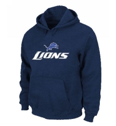 NFL Men's Nike Detroit Lions Authentic Logo Pullover Hoodie - Blue