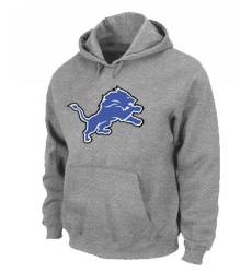 NFL Men's Nike Detroit Lions Logo Pullover Hoodie - Grey