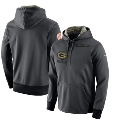 NFL Men's Green Bay Packers Nike Anthracite Salute to Service Player Performance Hoodie