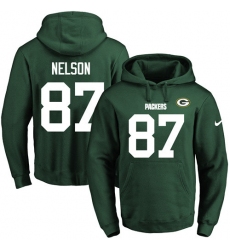 NFL Men's Nike Green Bay Packers #87 Jordy Nelson Green Name & Number Pullover Hoodie