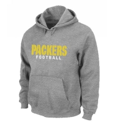 NFL Men's Nike Green Bay Packers Font Pullover Hoodie - Grey