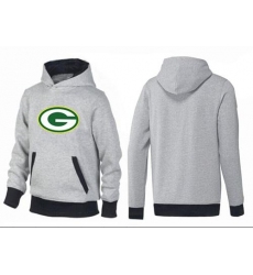 NFL Men's Nike Green Bay Packers Logo Pullover Hoodie - Grey/Black