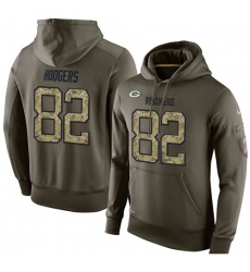 NFL Nike Green Bay Packers #82 Richard Rodgers Green Salute To Service Men's Pullover Hoodie