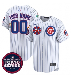 Youth Chicago Cubs ACTIVE PLAYER Custom White 2025 Tokyo Series Limited Stitched Baseball Jersey
