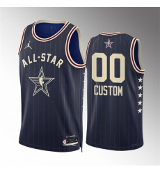 Men's 2024 All-Star Active Player Custom Blue Game Swingman Stitched Basketball Jersey