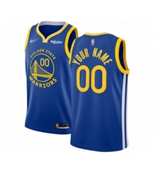 Youth Golden State Warriors Customized Swingman Royal Finished Basketball Jersey - Icon Edition