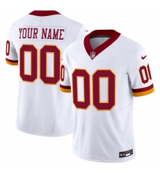 Men's Washington Commanders Active Player Custom White 2025 F.U.S.E. Throwback Vapor Limited Football Stitched Jersey