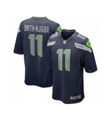 Nike Seattle Seahawks #11 Jaxon Smith Njigba Navy 2023 NFL Draft Vapor Limited Jersey