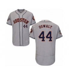 Men's Houston Astros #44 Roy Oswalt Grey Road Flex Base Authentic Collection 2019 World Series Bound Baseball Jersey