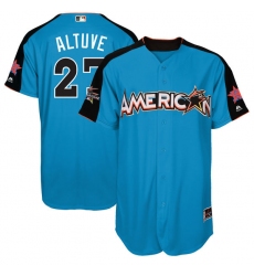 Youth Majestic Houston Astros #27 Jose Altuve Replica Blue American League 2017 MLB All-Star MLB Jersey