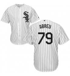 Men's Majestic Chicago White Sox #79 Jose Abreu Replica White Home Cool Base MLB Jersey