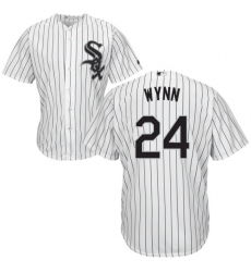 Youth Majestic Chicago White Sox #24 Early Wynn Authentic White Home Cool Base MLB Jersey