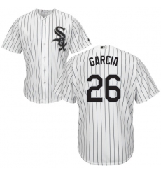 Men's Majestic Chicago White Sox #26 Avisail Garcia White Home Flex Base Authentic Collection MLB Jersey