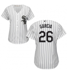 Women's Majestic Chicago White Sox #26 Avisail Garcia Replica White Home Cool Base MLB Jersey