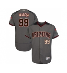 Men's Arizona Diamondbacks #99 Taijuan Walker Grey Road Authentic Collection Flex Base Baseball Jersey