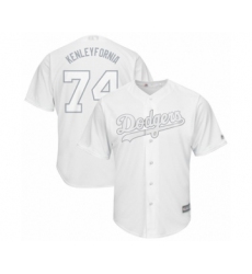 Men's Los Angeles Dodgers #74 Kenley Jansen  Kenleyfornia  Authentic White 2019 Players Weekend Baseball Jersey