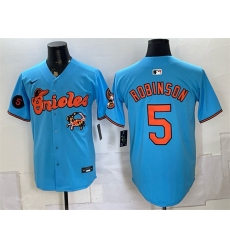 Men's Baltimore Orioles #5 Brooks Robinson Blue With Vapor Premier Limited Stitched Baseball Jersey