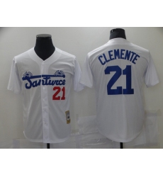 Men's Pittsburgh Pirates #21 Roberto Clemente White Flexbase Authentic Jersey