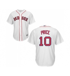 Youth Boston Red Sox #10 David Price Replica White Home Cool Base Baseball Jersey