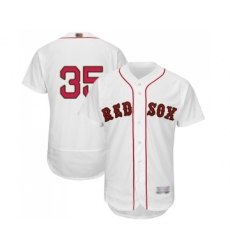 Men's Boston Red Sox #35 Steven Wright White 2019 Gold Program Flex Base Authentic Collection Baseball Jersey