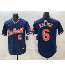 Men's Detroit Tigers #6 Al Kaline Navy 2026 Alternate Vapor Premier Limited Stitched Baseball Jersey