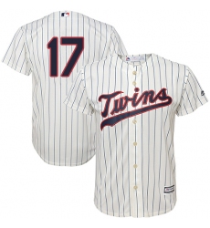 Youth Majestic Minnesota Twins #17 Jose Berrios Authentic Cream Alternate Cool Base MLB Jersey