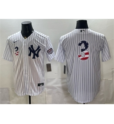 Men's New York Yankees #3 Babe Ruth White 2026 USA 250 Fourth of July Home Stadium Stitched Baseball Jersey