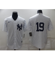 Men's New York Yankees #19 Masahiro Tanaka White Home Stitched MLB Majestic Flex Base Jersey