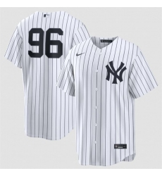 Men's New York Yankees #96 George Lombard Jr White No Name Home Limited Stitched Baseball Jersey