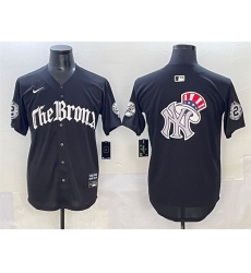 Men's New York Yankees Team Big Logo Black 'Gothic Legacy Edition' Vapor Premier Limited Stitched Baseball Jersey