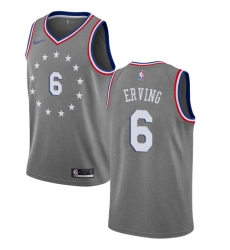 Women's Nike Philadelphia 76ers #6 Julius Erving Swingman Gray NBA Jersey - City Edition