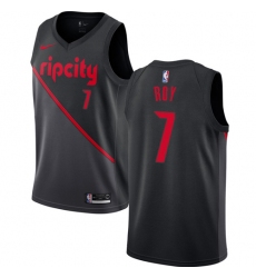 Youth Nike Portland Trail Blazers #7 Brandon Roy Swingman Black NBA Jersey - 2018 19 City Edition
