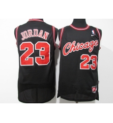 Men's Chicago Bulls #23 Michael Jordan Nike Black Chicago Swingman Player Jersey