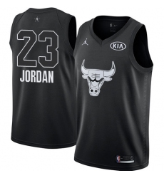 Youth Nike Chicago Bulls #23 Michael Jordan Swingman Black 2018 All-Star Game