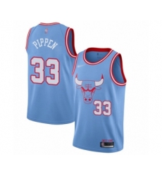 Women's Chicago Bulls #33 Scottie Pippen Swingman Blue Basketball Jersey - 2019 20 City Edition