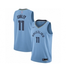 Men's Memphis Grizzlies #11 Mike Conley Authentic Blue Finished Basketball Jersey Statement Edition
