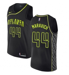 Women's Nike Atlanta Hawks #44 Pete Maravich Swingman Black NBA Jersey - City Edition