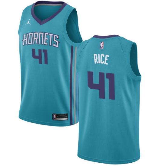 Women's Nike Jordan Charlotte Hornets #41 Glen Rice Authentic Teal NBA ...