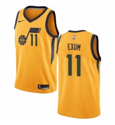 Youth Nike Utah Jazz #11 Dante Exum Authentic Gold NBA Jersey Statement Edition