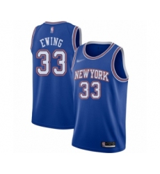 Youth New York Knicks #33 Patrick Ewing Swingman Blue Basketball Jersey - Statement Edition