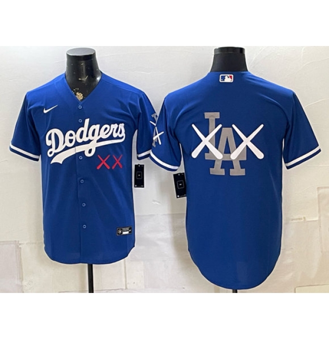 Men's Los Angeles Dodgers Blue Vapor Premier Limited Stitched Baseball Jersey