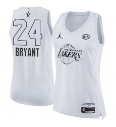 Women's Nike Los Angeles Lakers #24 Kobe Bryant Swingman White 2018 All-Star Game NBA Jersey