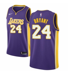 Youth Nike Los Angeles Lakers #24 Kobe Bryant Authentic Purple NBA Jersey - Icon Edition