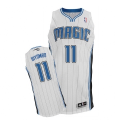 Men's Adidas Orlando Magic #11 Bismack Biyombo Authentic White Home NBA Jersey