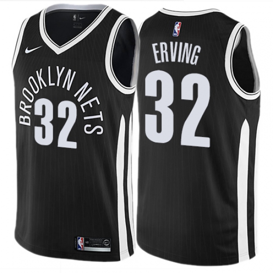 Youth Nike Brooklyn Nets #32 Julius Erving Swingman Black NBA Jersey ...
