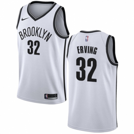 Youth Nike Brooklyn Nets #32 Julius Erving Swingman White NBA Jersey ...