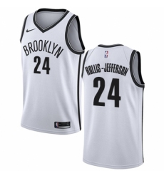 Youth Nike Brooklyn Nets #24 Rondae Hollis-Jefferson Authentic White NBA Jersey - Association Edition